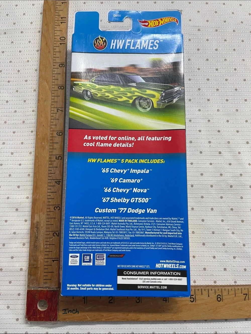 Hot Wheels Flames 5-Car Pack - Multi-Color from 2016